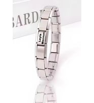 Kişiye Özel Isim Yazılı Italyan Charm 18 Cm Çelik