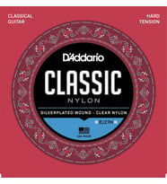 D'Addario EJ27H Classics Serisi Klasik Gitar Tel Seti (4/4 Ölçek - Hard Tension - Gümüş Sarım)