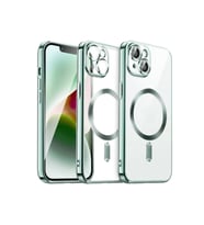 Mey İthalat® iPhone 13 Kılıf Kross Magneticsafe Kapak - Koyu Yeşil