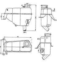 MAHLE CRT121000S Yedek Su Deposu A1245001349
