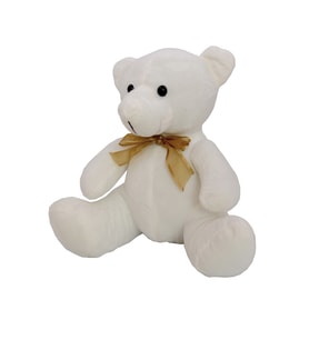 Ayıcık Peluş Sevimli Ayı Pelüş Oyuncak 25Cm Beyaz