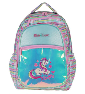 Kaukko Kids&Love Unicorn Aynalı Simli İlkokul Sırt Çantası