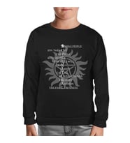 Supernatural - Saving People Siyah Çocuk Sweatshirt