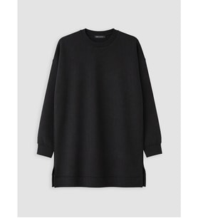 LCW Modest Siyah Soft Touch Kadın Sweatshirt Tunik