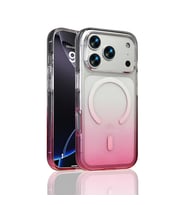 Apple iPhone 17 Pro Uyumlu Kılıf M-Safe Şarj Özellikli Zore Septik Silikon Kapak (Pembe)
