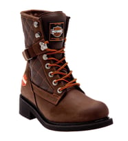 Harley Davidson New Worker Dark Brown Nubuk Erkek Bot (KAHVE)