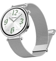 Huawei Watch GT 6/5/4 41mm -GT 5 Pro 42mm (18mm uyumlu) Kordon Çift Mıknatıslı M (Gümüş)
