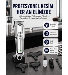 Mey İthalat® Saç Sakal Kesme Makinesi Lazer Epilasyon Öncesi Kısaltma Makinesi