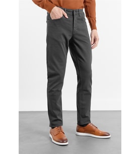 Antrasit 5 Cep Düz Paça Gabardin Slim Fit Pamuklu Pantolon 1003260318