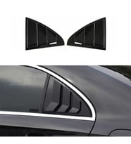 Mercedes W205 2015-2021 Kelebek Cam Kaplama Vizörü Parlak Siyah