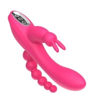 USB Şarjlı Klitoral &  Uyarıcılı Teknolojik Vibratör - Pembe
