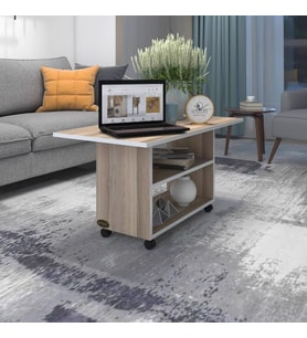 Kenzlife orta salon sehpası prag crd 045*090*50 tekerlekli yemek masası (Karışık)