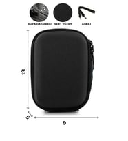 BETIC Hard Disk Taşıma Çantası, 2,5", Sert Yüzey, Siyah