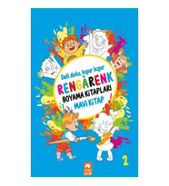 Rengarenk Boyama Kitapları - Mavi Kitap