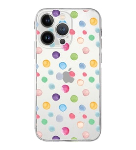 PrintiFy iPhone 13 Pro Max ile Uyumlu Water Color 6  Kamera Korumalı Şeffaf  Kılıf