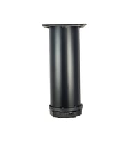 40 LIK 15 CM SİYAH METAL YUVARLAK AYAK ( 4 ADET ) (Karışık)