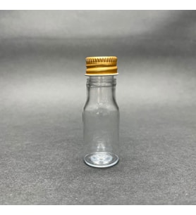 10 cc Pet Şişe - Gold Metal Kapaklı - 10 ml Plastik Şişe x 10 Adet (Karışık)
