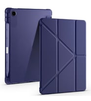 Lenovo Tab TB-311FU Uyumlu Kılıf Zore Tri Folding Kalem Bölmeli Standlı Kılıf (Lacivert)