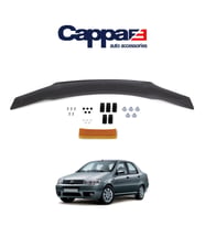 CAPPAFE Fiat Albea Ön Kaput Koruyucu Rüzgarlık 4mm Parlak Siyah 2005-2012