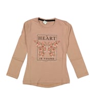 Kız Çocuk Mevsimlik Taşlı Kelebekli Sweatshirt BGL-ST03656