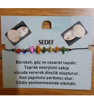 Doğal Taş Ayarlanabilir Sedef Taşı Bileklik