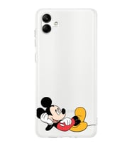 Samsung Galaxy A04  Kamera korumalı Kapak Mickey Mouse Tasarımlı  Şeffaf Kılıf