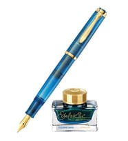 Pelikan M200 Golden Lapis Dolma Kalem Seti