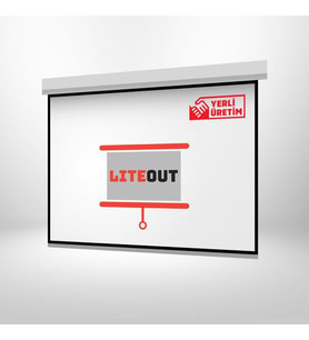 LiteOut 250x190cm Motorlu Kumandalı Projeksiyon Perdesi