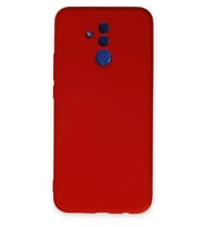 Pilelistore   Huawei Mate 20 Lite Kılıf Nano içi Kadife Silikon - Kırmızı