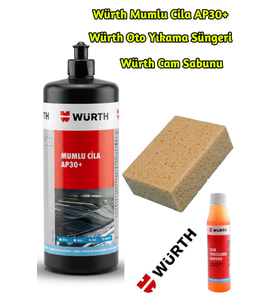 Würth Mumlu Cila AP30 + Oto Yıkama Süngeri + Cam Sabunu Avantaj Paketi