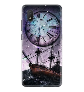 TCL L7 Kılıf Silikon Desen Time 1749