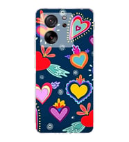 PrintiFy Xiaomi Mi 13T ile Uyumlu Retro Color 3  Kamera Korumalı Şeffaf  Kılıf