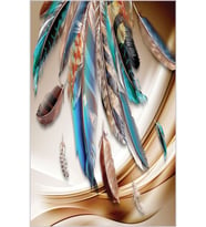 Eliana Home Baskılı, Yıkanabilir Kaymaz Taban Salon Halısı LNA1834-SD667 100x150 cm (Kahverengi)