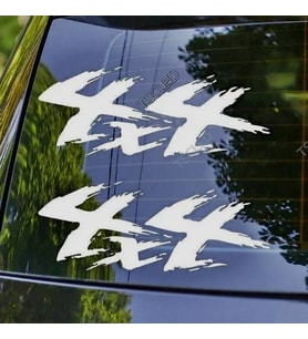 4x4 Off Road Sticker yapıştırma 2 Adet