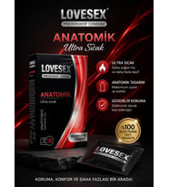 Lovesex Anatomik Prezervatif Sıcak Etkili Kondom Yüksek Hassasiyet Koruma 1 Adet