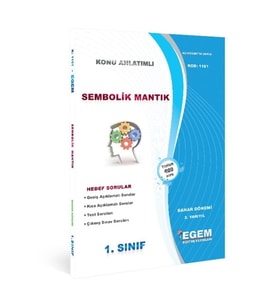 Egem Yayınları Aöf Sembolik Mantık(bahar Dönemi) Konu Anlatımlı Soru Bankası(2. Yarıyıl) (Çok Renkli)