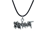 Slipknot Deri ip Kolye - Gümüş Kaplama - Kadın Erkek Kolye - No:958