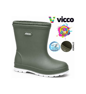 Vicco Mellow Kürklü Pvc Su Çizmesi Yağmur Botu Ortopedik Çocuk Bot