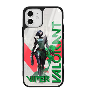 iPhone 12 Pro Valorant Viper Tasarımlı Glossy Telefon Kılıfı