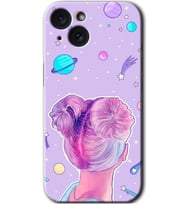 İphone 15 Kılıf HD Desen Baskılı Kılıf - Uzaylı Kız