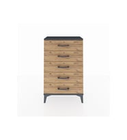 Arges Komodin 5 Çekmeceli 60x30x96 Antrasit-Çam