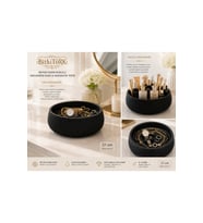 Beton Hasır Dokulu Banyo Organizer ve Havluluk, 21 cm, şık ve fonksiyonel