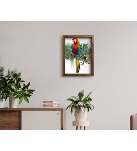 BK Home Doğal Masif Ahşap Çerçeveli Tablo 45x65cm-59
