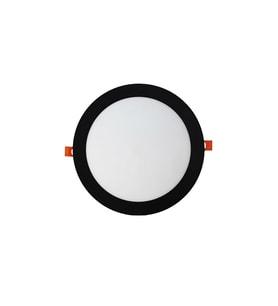 18W Sıva Altı Yuvarlak Siyah Led Panel 3200K Sarı Işık 2 Adet