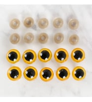 14 Mm Sarı 5 Çift Amigurumi Göz