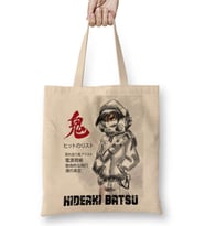 Hideaki Batsu Bez Çanta Uzun Saplı