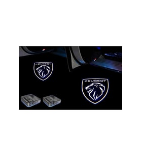 PEUGEOT YENİ LOGO KAPI ALTI LED AYDINLATMA ARAÇ LOGOLU