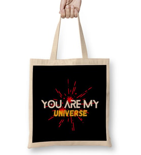 My Universe-YOU ARE MY UNIVERSE Bts Army Bez Çanta Uzun Saplı
