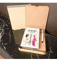Kadın Doğum Uzmanı Ahşap Kutulu Defter Kalem Set 001