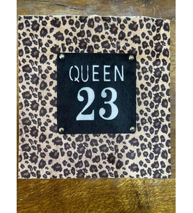 21X23 CM QUEEN YAILI LEOPAR APLİKE ARMA DİKİŞ HOBİ AKSESUARI